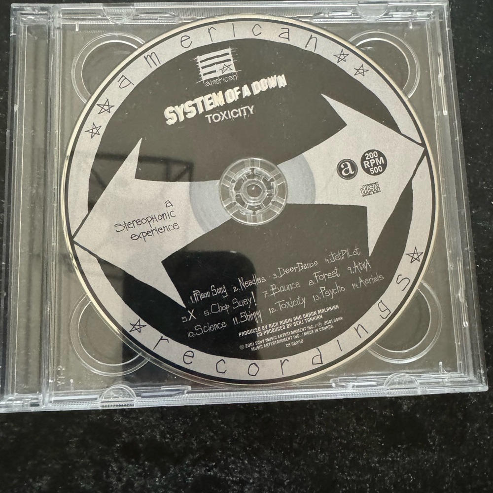 System of a Down - Toxicity cd only